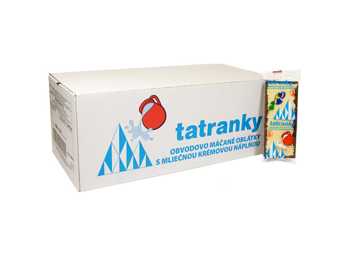 Tatranky obvodovo máčané mliečne 42 x 33 g