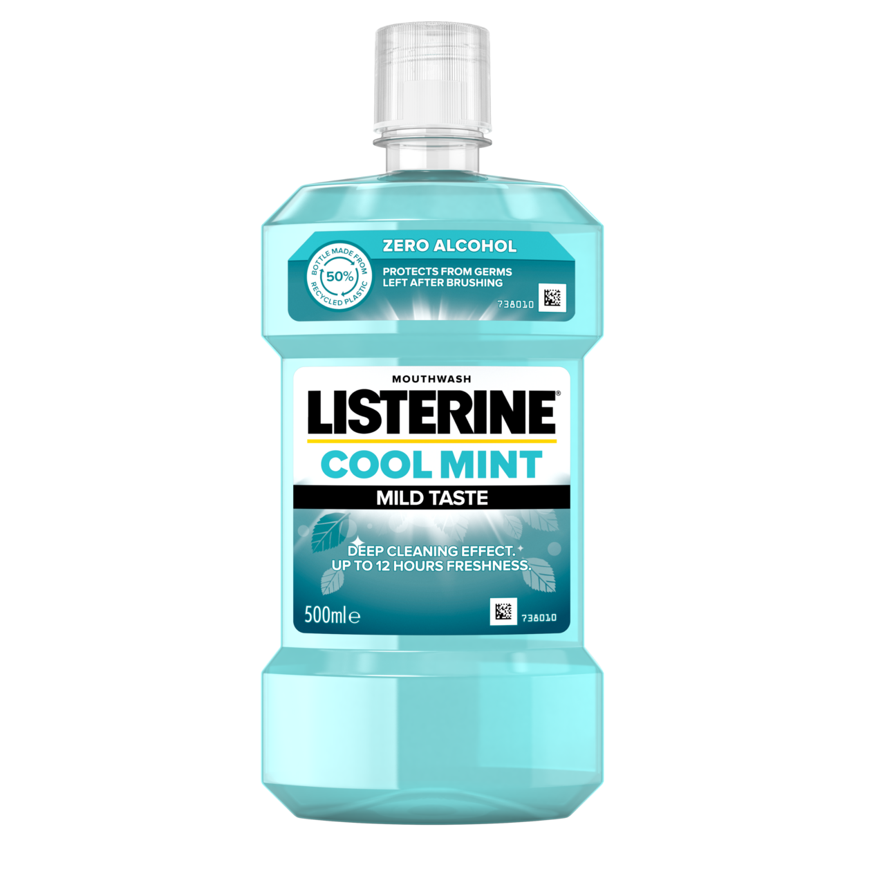 LISTERINE Cool Mint Mild Taste ústna voda 500 ml