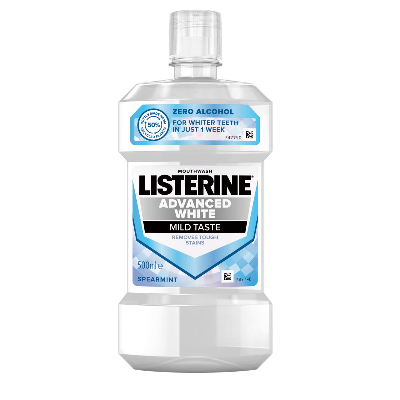 LISTERINE Advanced White Mild Taste ústna voda 500 ml