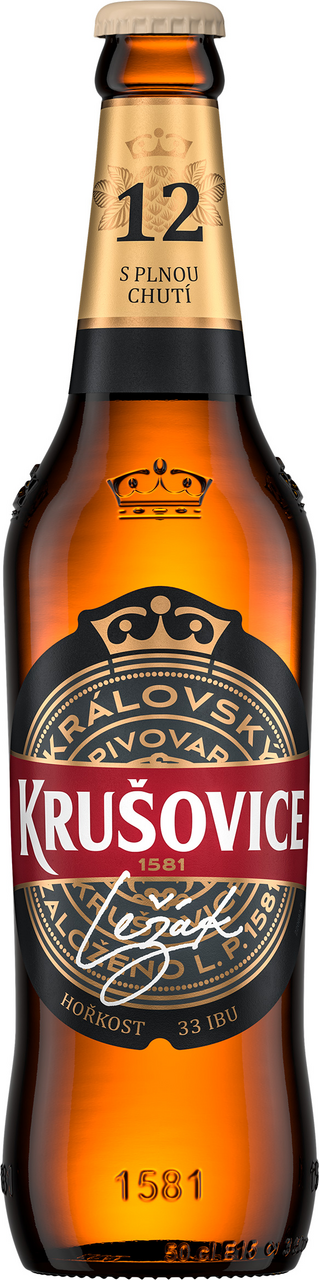 Krušovice Kráľovský ležiak pivo 12° 20 x 500 ml SKLO