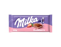 Milka Tabuľková čokoláda strawberry/ jahoda 1x100 g