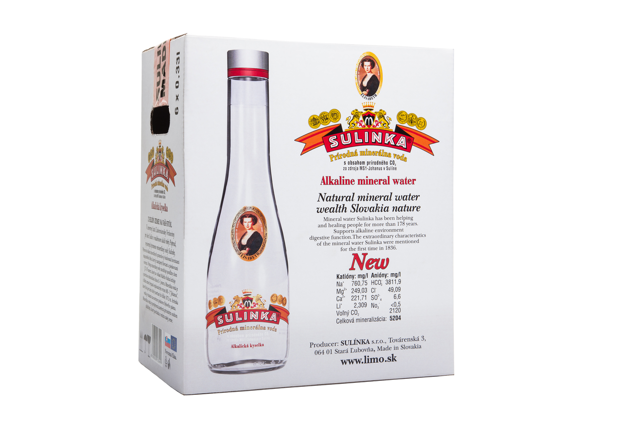 Sulinka prírodná minerálna voda 12 x 330 ml SKLO