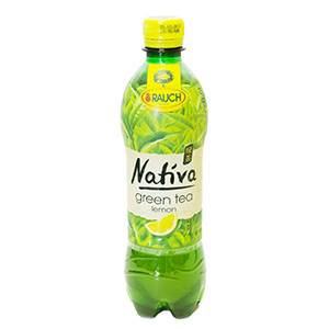 Rauch Nativa zelený čaj citrón 500 ml vratná PET fľaša
