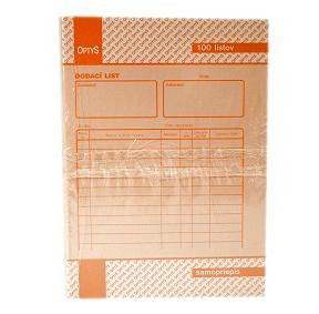 OPTYS Dodací list A5/100 NCR 5ks