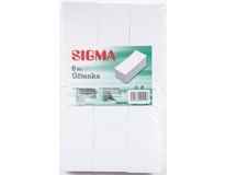 Účtenka lepená biela SIGMA 6ks