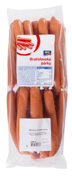 aro Bratislavské párky chlad. váž. cca 2 kg