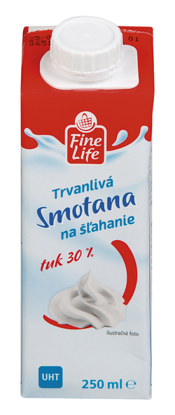 Fine Life Smotana na šľahanie UHT živoč. 30 % chlad. 3 x 250 ml