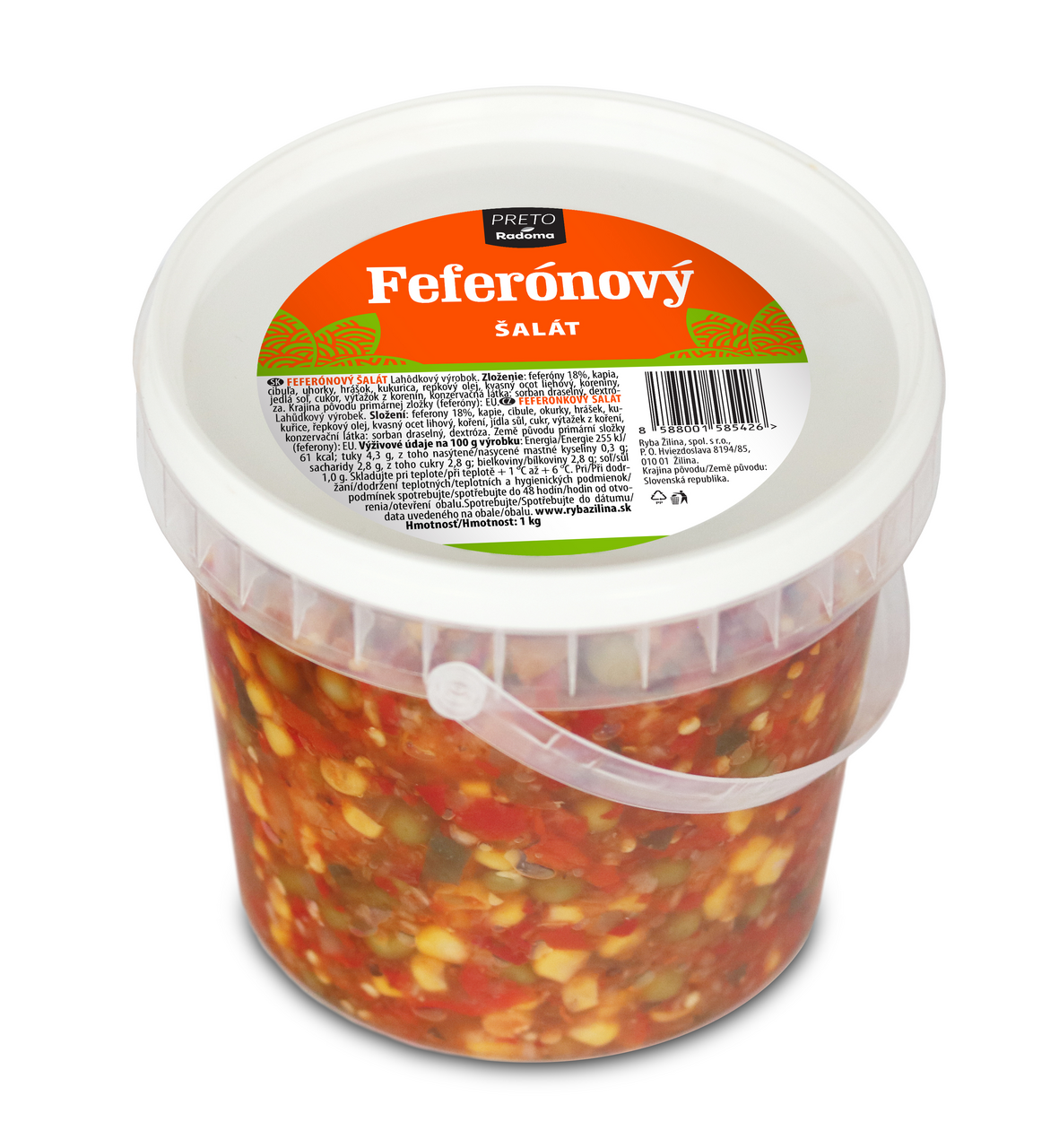 RADOMA Feferónový šalát chlad. 1 kg