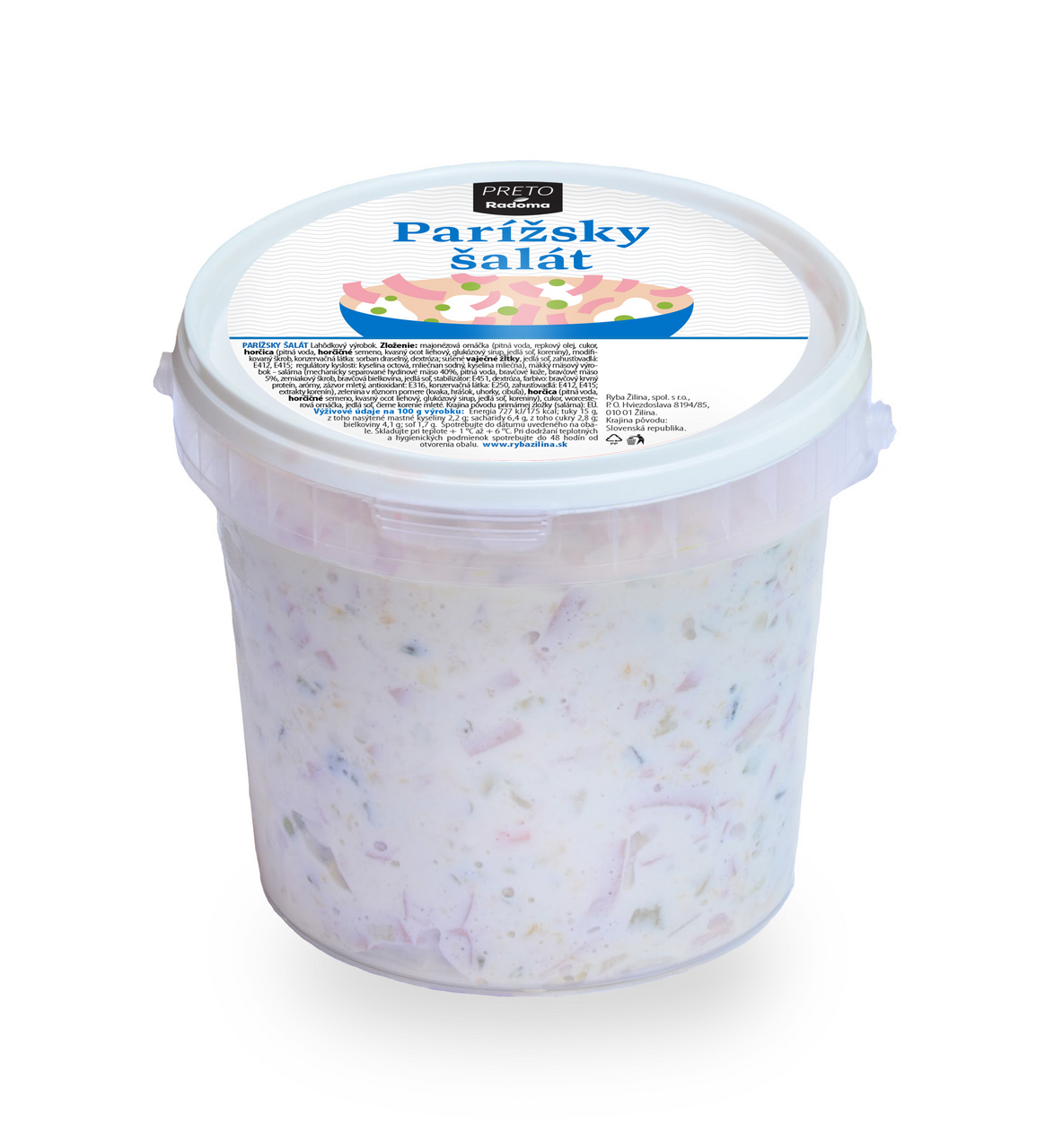 RADOMA Parížsky lahôdkový šalát chlad. 1 kg