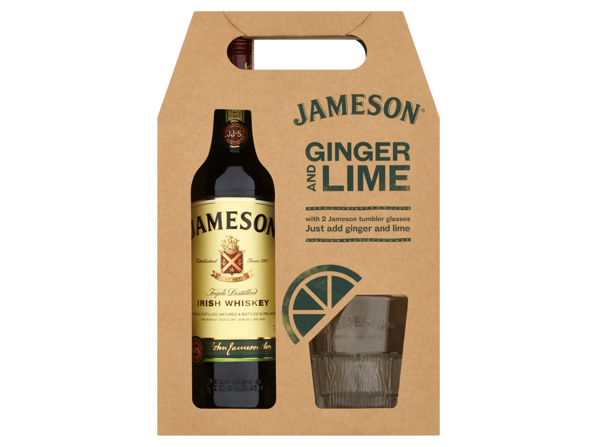 JAMESON whisky 40% 700 ml + 2 poháre