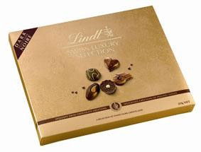 Lindt Swiss luxury selection zmes plnených bonbónov 145 g