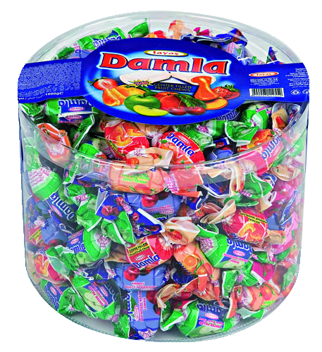 damla plnené ovocné karamelky 500 g