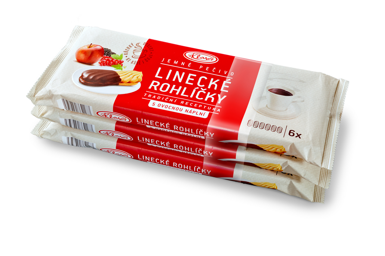 Klasa Linecké rohlíčky plnené polomáčané 3 x 210 g