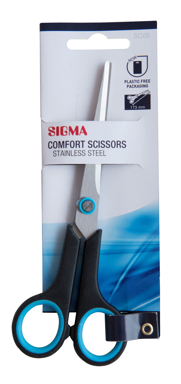 SIGMA Nožnice soft grip 17,3 cm 1 ks