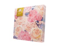 Harmony obrúsky papierové Ružové kvety 2-vrstvové 40cm 1x20 ks