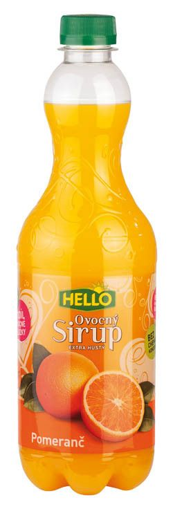 HELLO Sirup pomaranč 10 % 700 ml PET