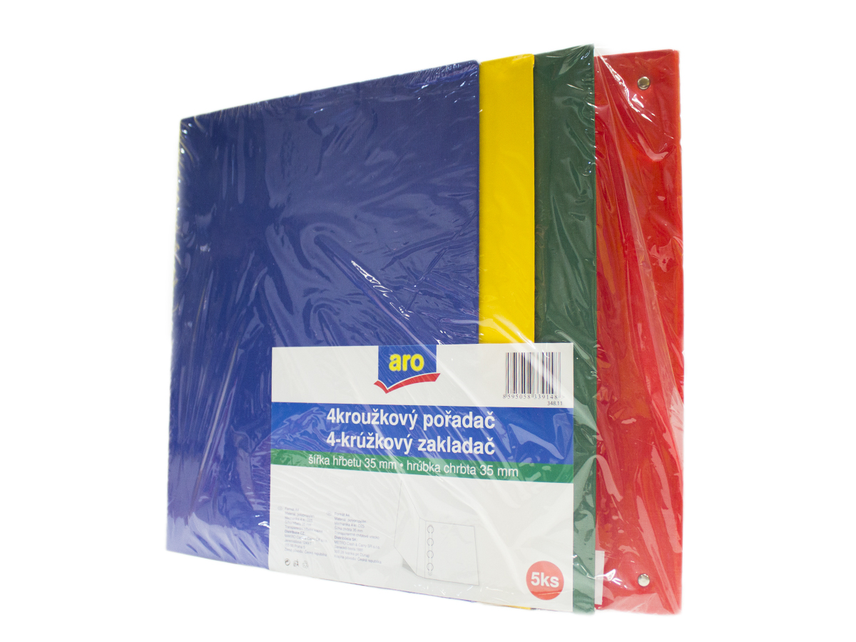 aro Zakladač 2krúžkový 35 mm mix 5 ks