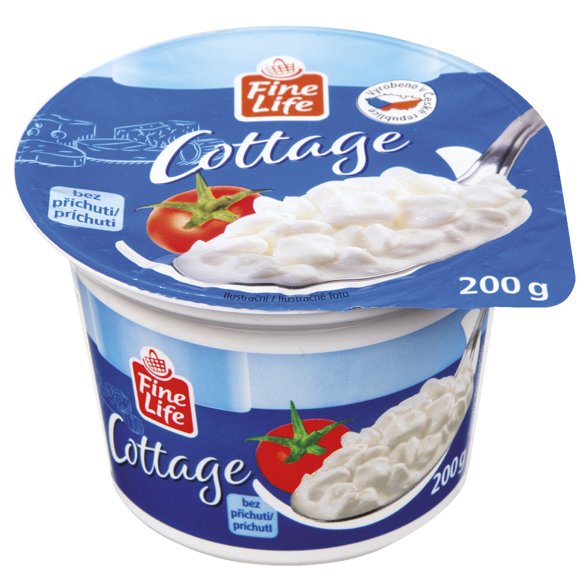 Fine Life Cottage biely chlad. 6 x 200 g