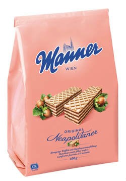 Manner Napolitanka 1x400 G Plnene Oblatky Susienky Oblatky Cukrovinky Slane Snacky Trvanlive