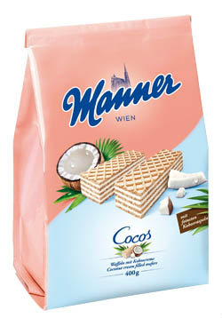 Manner Napolitánky kokos 400 g