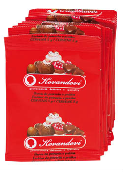 KOVANDOVI Potravinárske farbivo červené 10 x 5 g