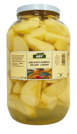 ADY Jablkový kompót delený lúpaný 3,1 kg
