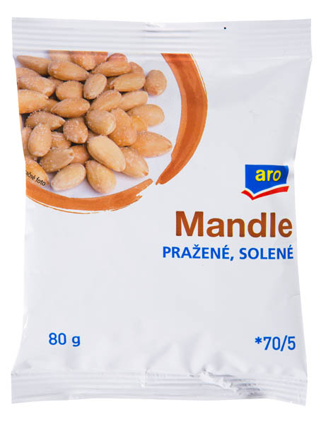 aro Mandle pražené solené 12 x 80 g