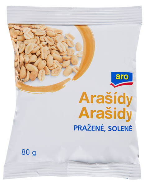 aro Arašidy pražené solené 12 x 80 g