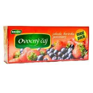BeLiN Ovocný čaj jahoda a čučoriedka 160 g