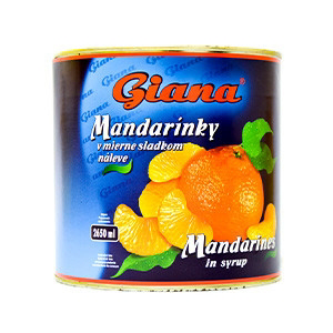Giana Mandarínky lúpané 2650 ml