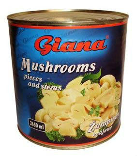 Giana Šampiňóny krájané 2650 ml