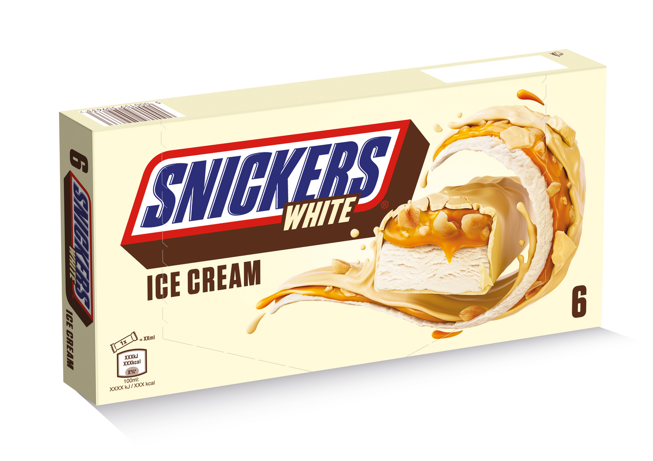 SNICKERS White nanuk mraz. 6 x 40,8 g