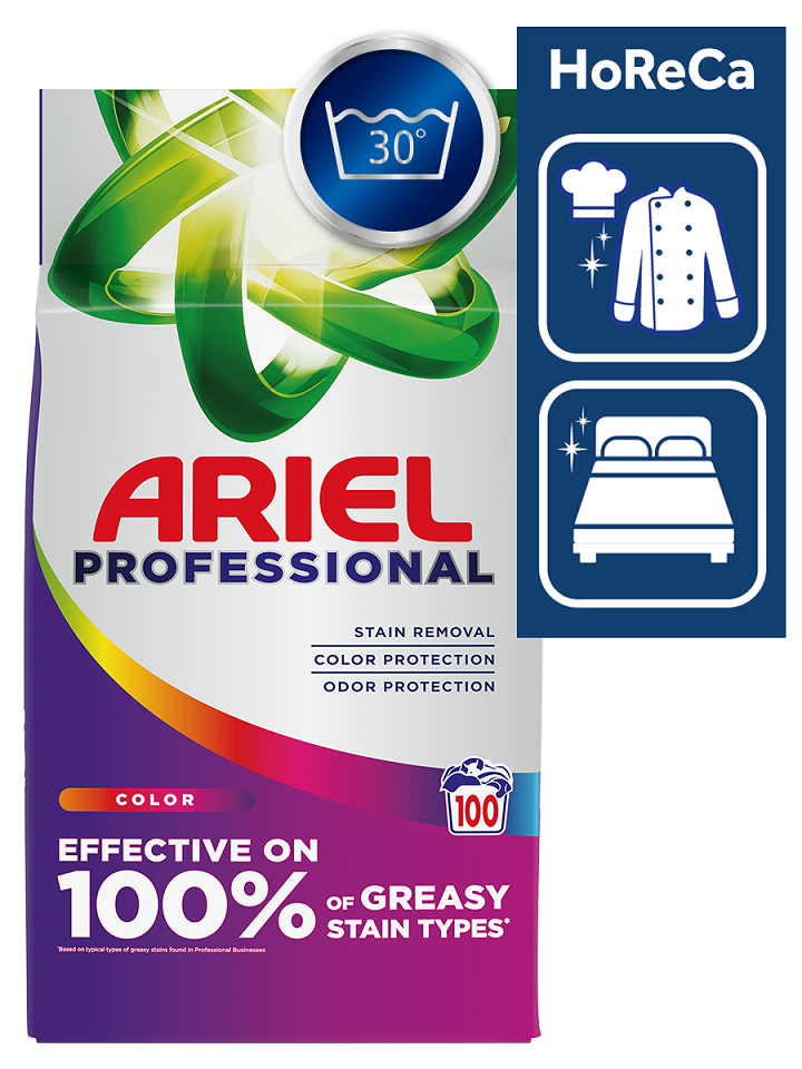P&G Professional ARIEL Color prací prášok (100 praní) 1 ks