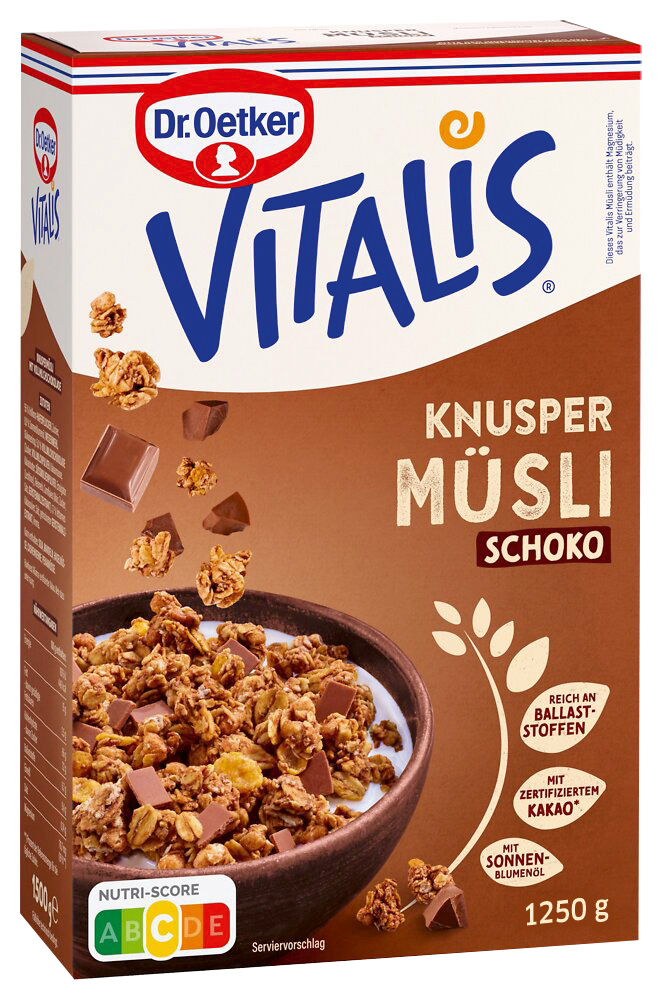 Dr. Oetker Vitalis müsli čokoláda 1,25 kg