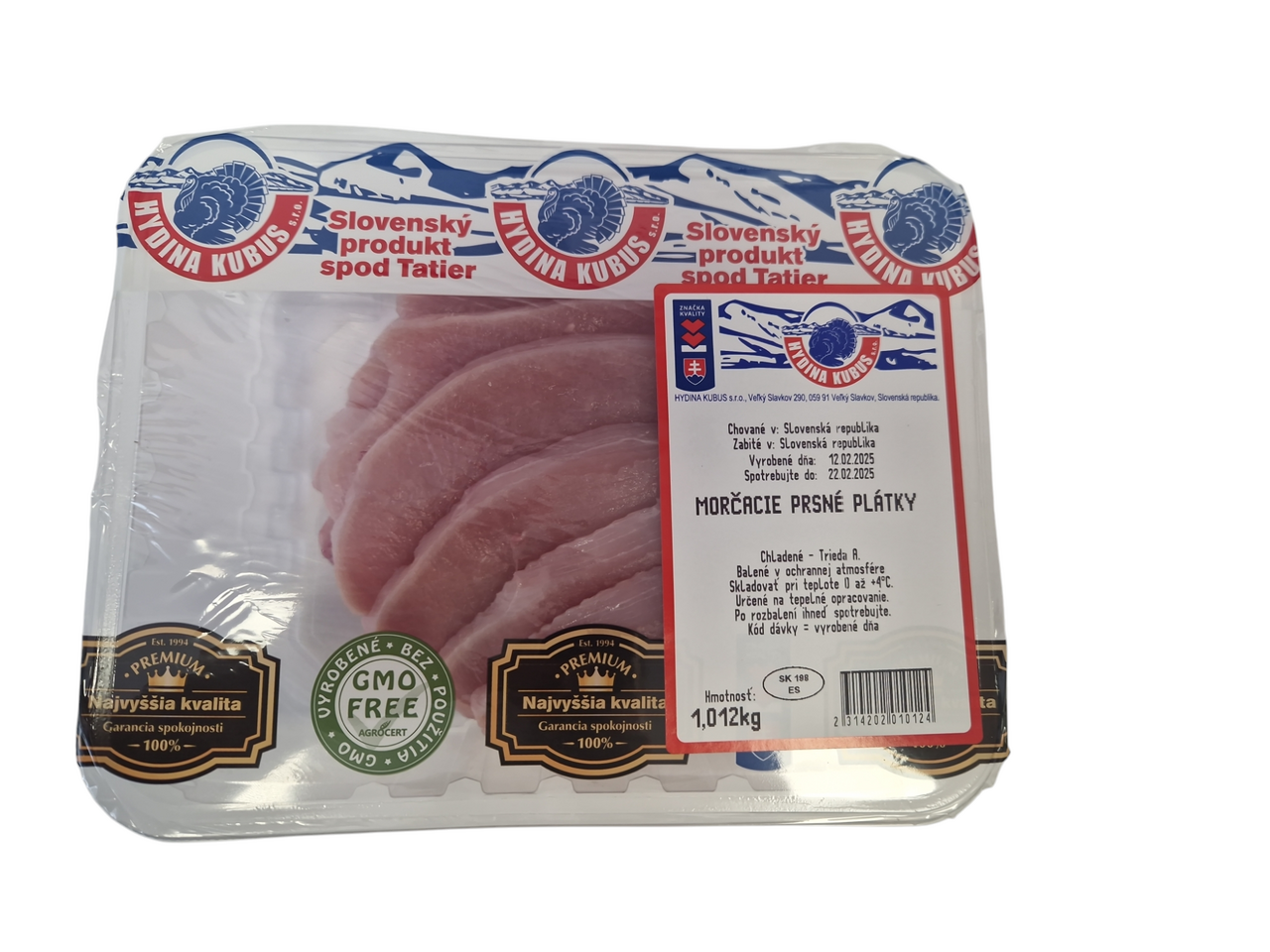 Morčacie prsné plátky ochr. atmosféra chlad. váž. cca 1 kg