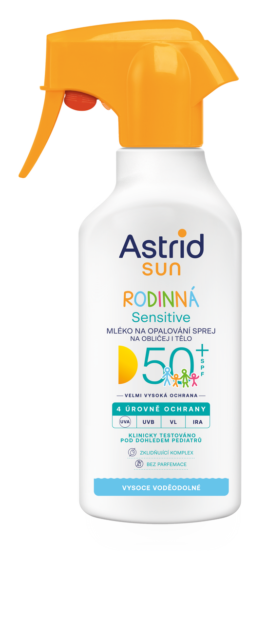 ASTRID Sun Sensitive OF 50 Mlieko na opaľovanie 270 ml