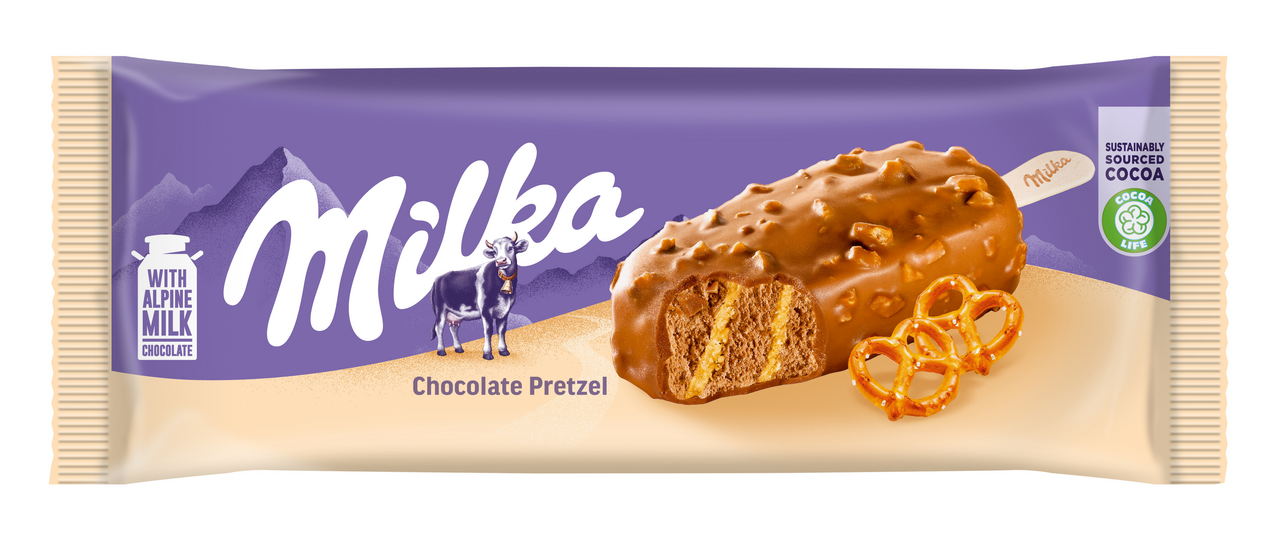 Milka Chocolate Pretzel nanuk mraz. 20 x 90 ml