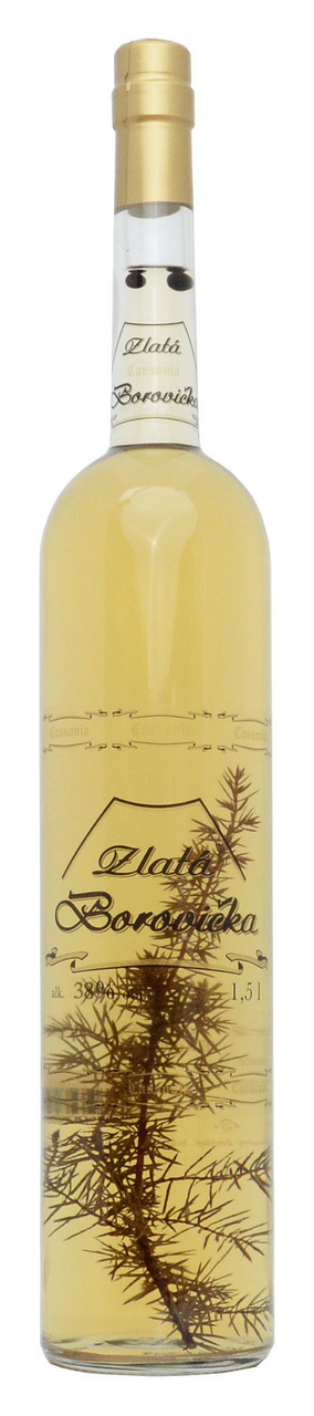 Cassovia Zlatá Borovička 38% 1,5 l