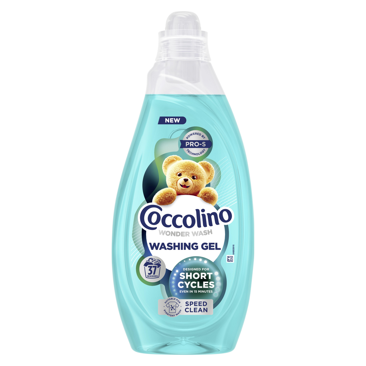Coccolino Speed Clean prací gél (37 praní) 1480 ml
