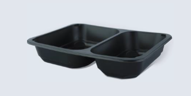 Miska zatavovacia 2 dielna 227 x 178 x 50 mm 50 ks