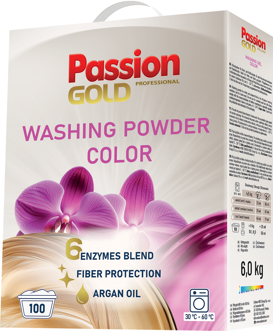 Passion GOLD Color prací prášok (100 praní) 6,5 kg