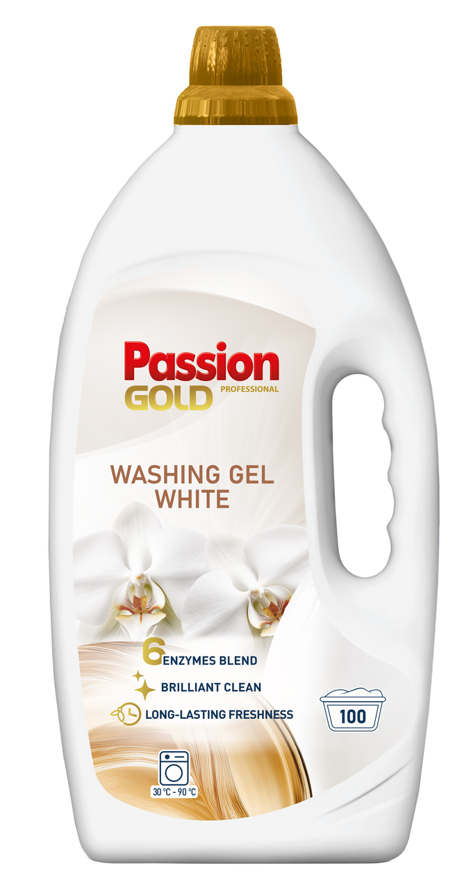 Passion GOLD White prací gél (100 praní) 4 l