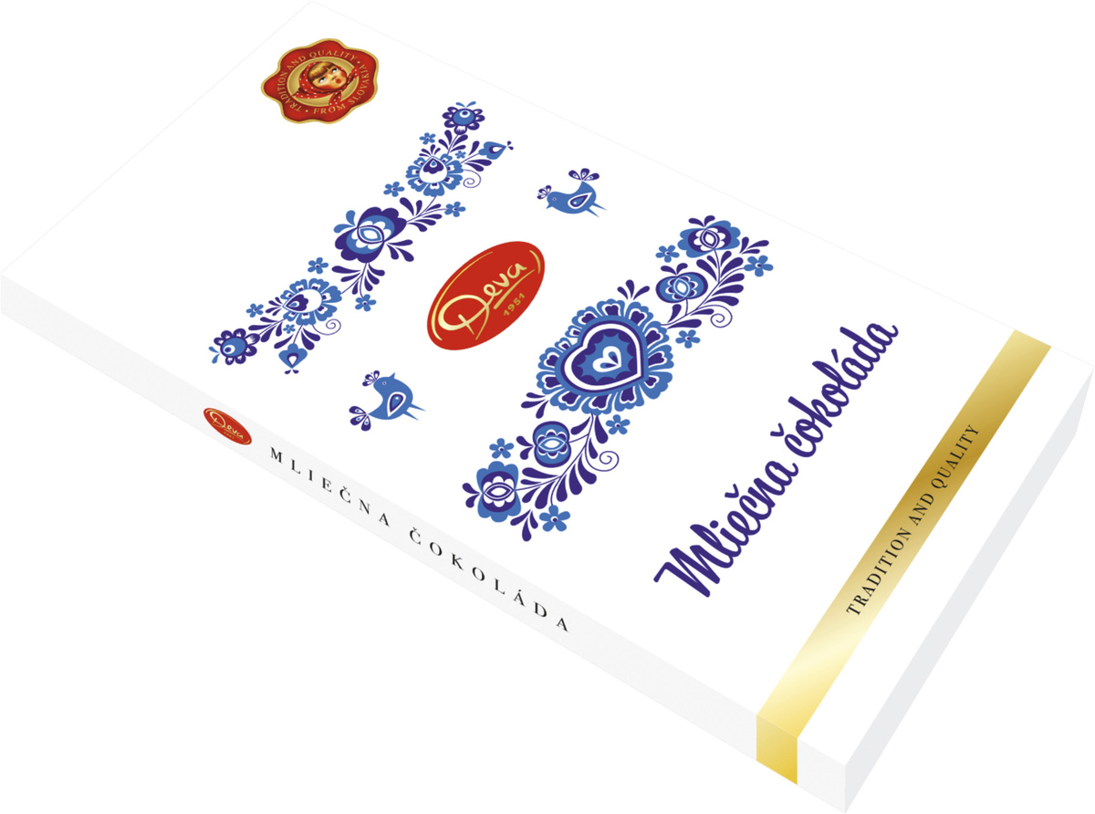 DEVA Mliečna čokoláda so slovenským vzorom 100 g