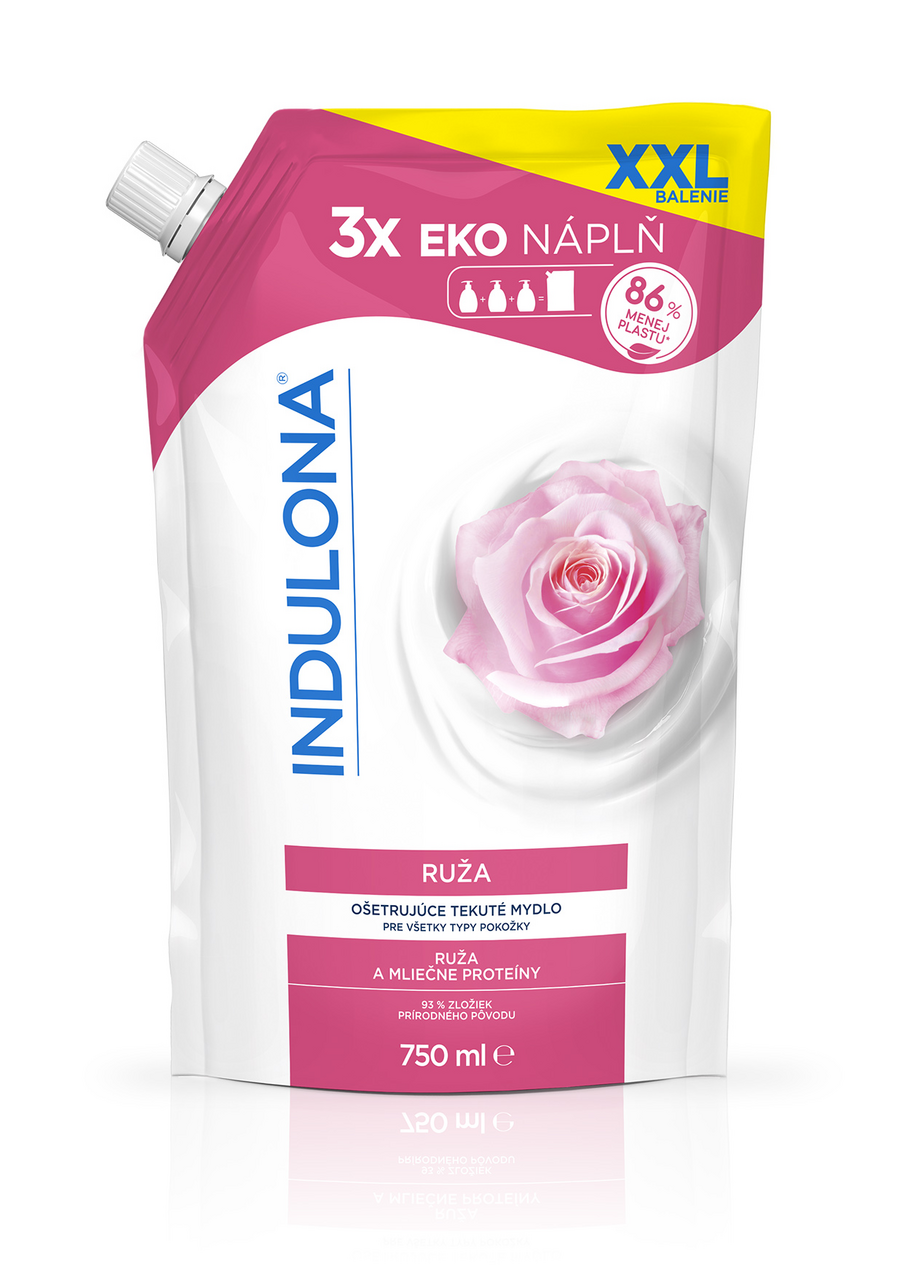 INDULONA Ruža tekuté mydlo náhradná náplň 750 ml
