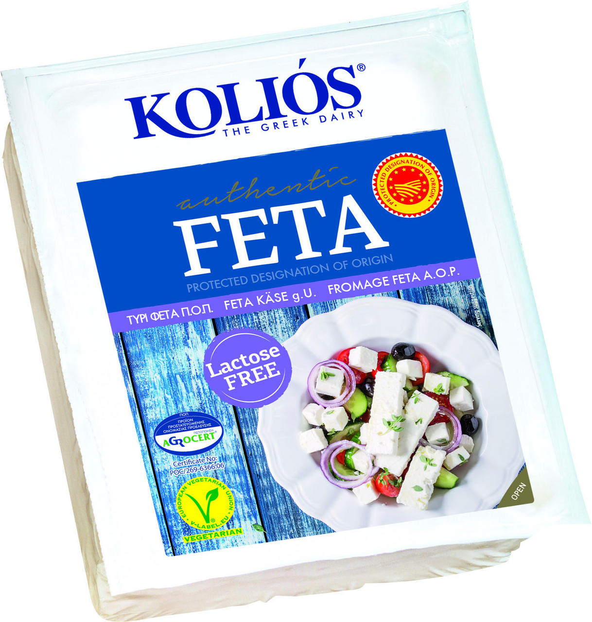 KOLIÓS Feta syr bez laktózy chlad. 150 g