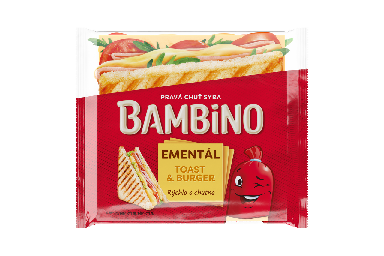 BAMBINO Ementál toast & burger chlad. 130 g