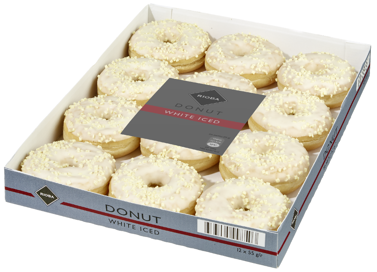 RIOBA Donut white mraz. 12 x 55 g