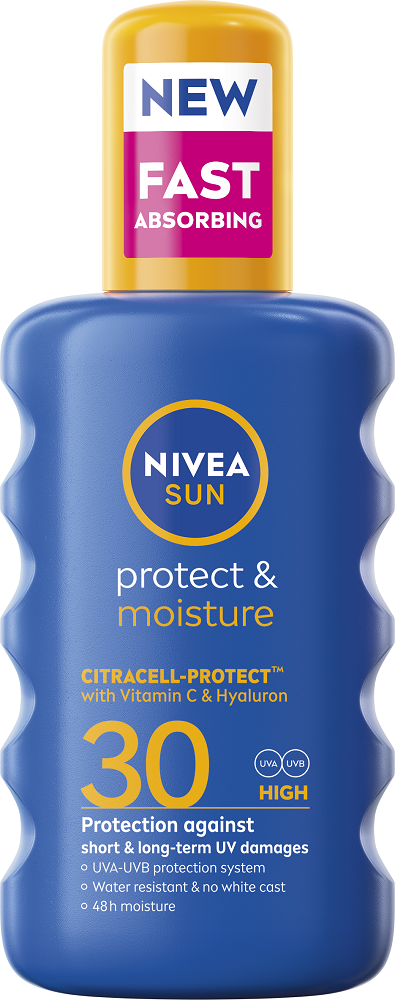 NIVEA Sun OF 30 Mlieko na opaľovanie v spreji 200 ml