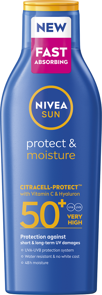 NIVEA Sun OF 50 Hydratačné mlieko na opaľovanie 200 ml