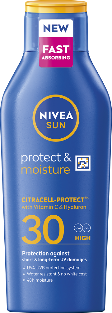 NIVEA Sun OF 30 Hydratačné mlieko na opaľovanie 400 ml
